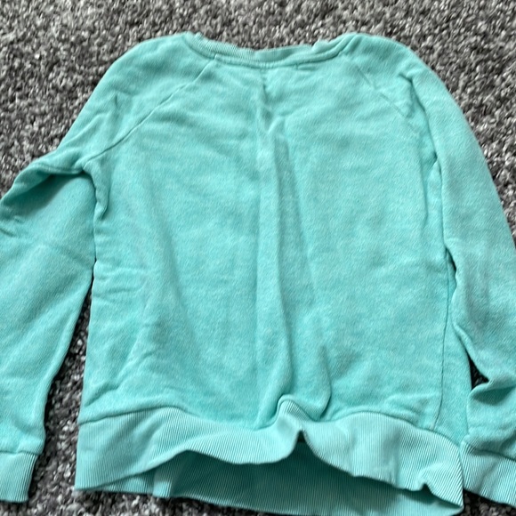 🦋 3/$20 Forever 21 Tiffany Blue Coloured Terrycloth Sweatshirt 🦋 - Picture 3 of 4